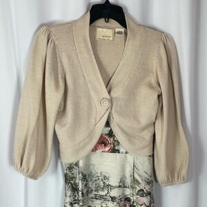 Guinevere Shrug Puffed Sleeve Sweater